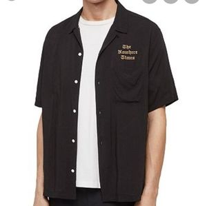 All Saints oblivion ss "the nowhere times" shirt